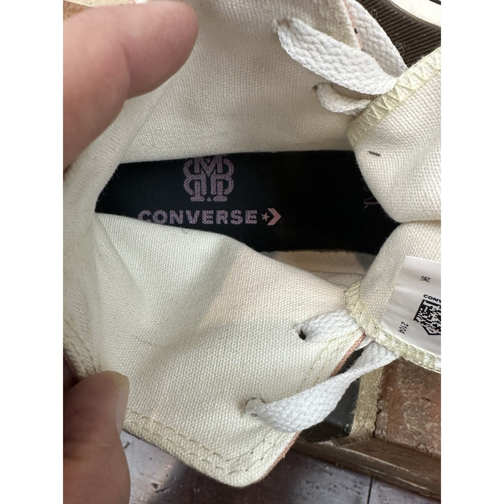 Converse All Star Millie Bobby Brown MBB High Top Sneakers Pink Platform Wms 7.5 - Picture 7 of 7